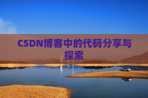 CSDN博客中的代码分享与探索
